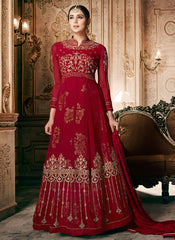 Floral Anarkali Suit
