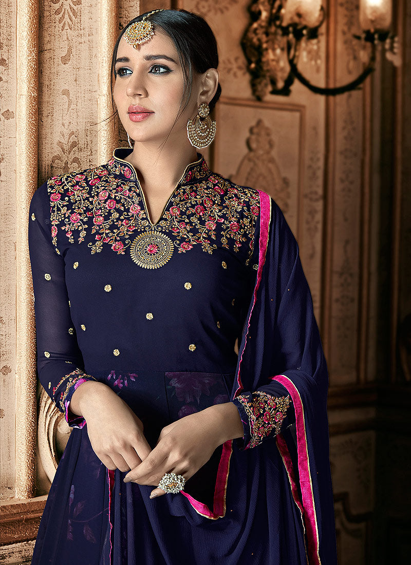 Floral Anarkali Suit