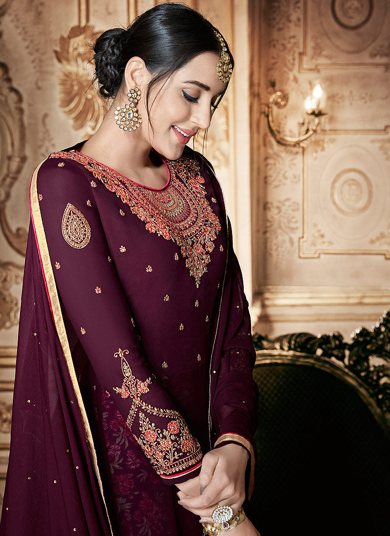 Floral Anarkali Suit