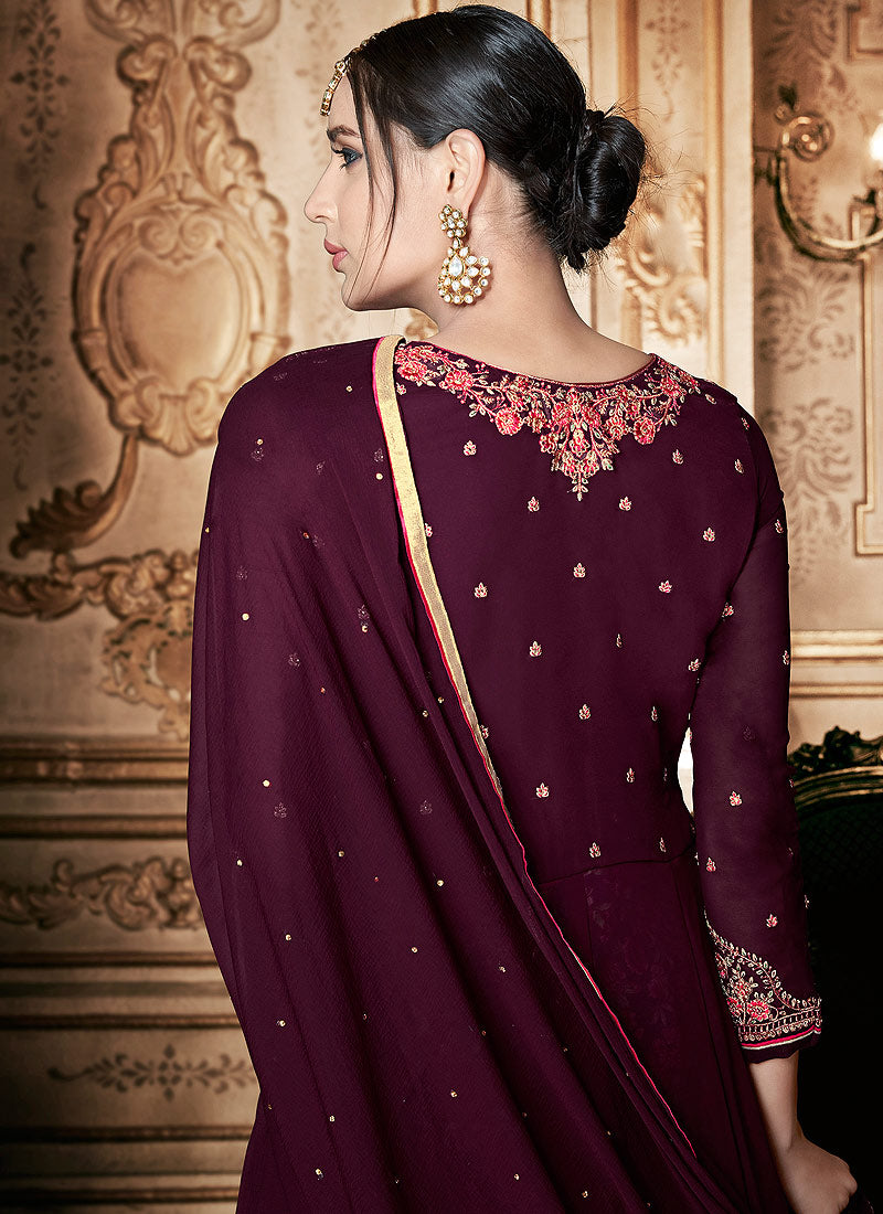 Floral Anarkali Suit