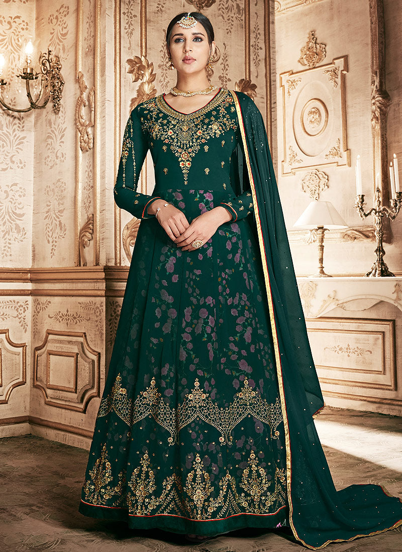 Floral Anarkali Suit