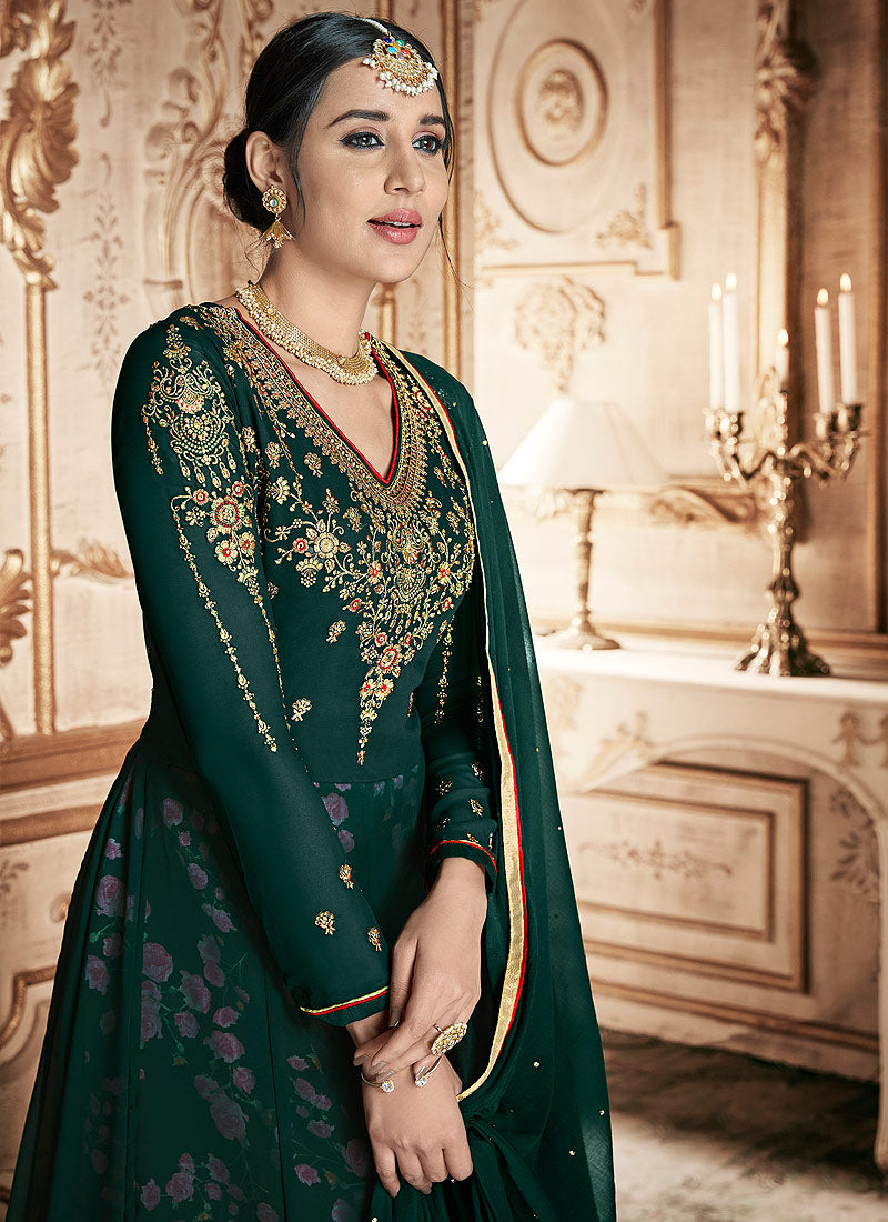 Floral Anarkali Suit