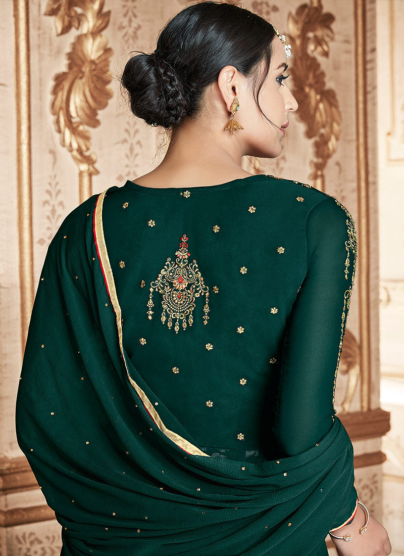 Floral Anarkali Suit