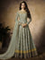 Light Green Embroidered Georgette Anarkali Suit