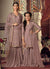 Light Purple Embellished Gharara Palazzo Suit