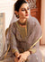 Lilac Purple With Golden Touch Embroidered Gharara Suit