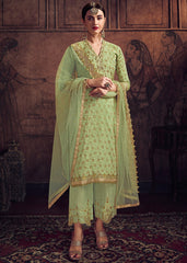 Light Green Pakistani Pant Suit