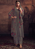 Grey Pakistani Pant Suit