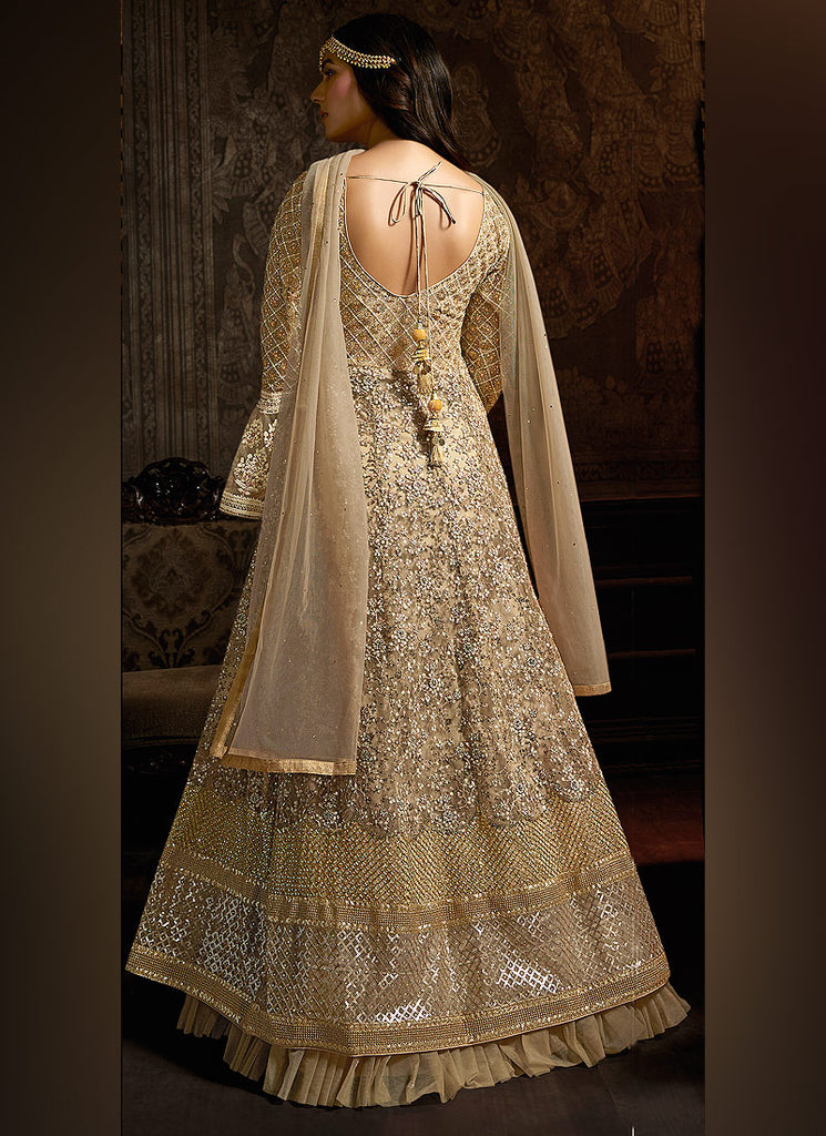 Black Zari Embroidered Anarkali Suit