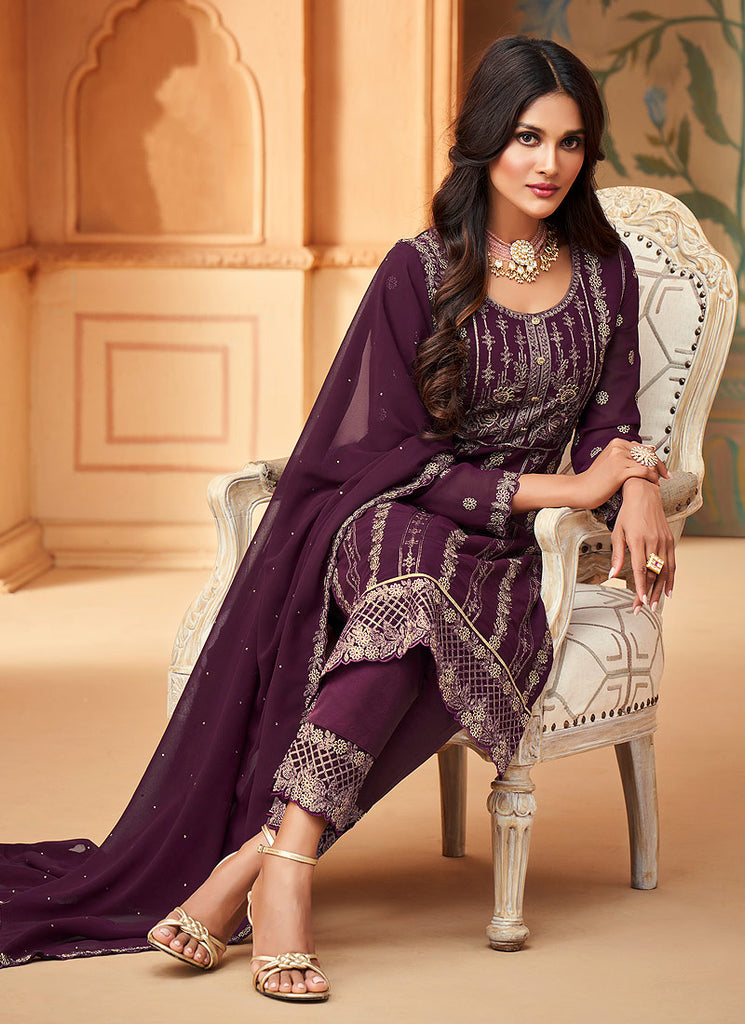 Purple Pant Suit In usa