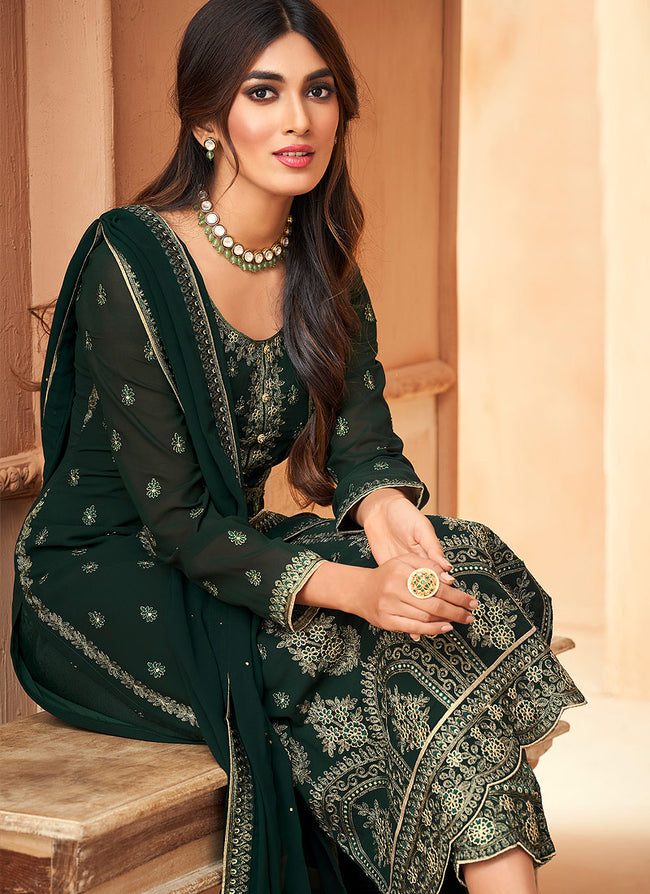 Green Pakistani Pant Suit In usa
