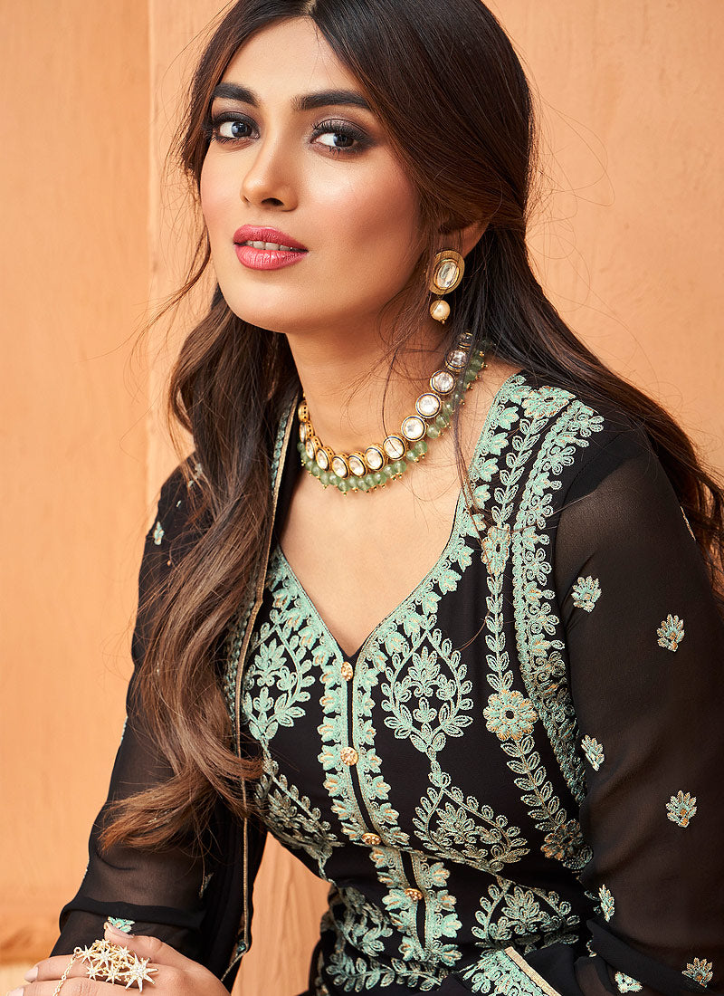 Black Pakistani Pant Suit In usa