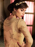 Beige Embroidered Anarkali Suit In usa