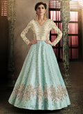 Sky Blue Anarkali Suit In usa uk  canada