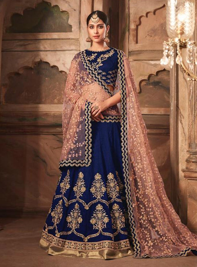 Buy Royal Blue Designer Lehenga online-Karagiri – Karagiri Global