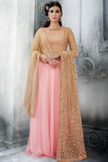Pink Embroidered Designer Anarkali Suit