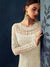 Off White Overall Embroidered Net Anarkali Suit