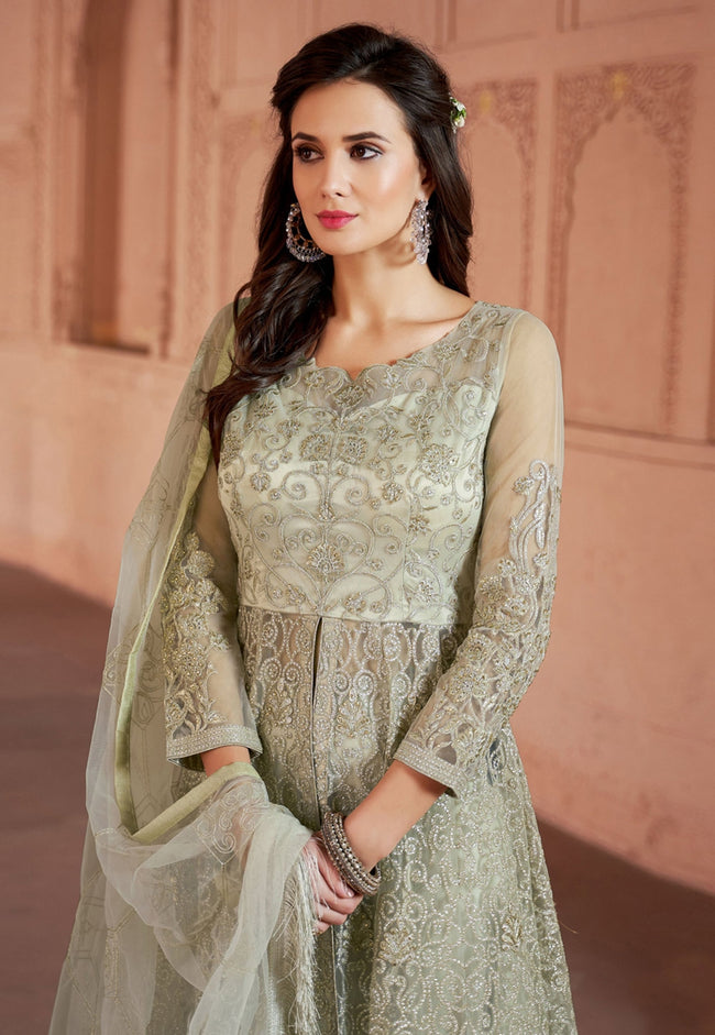 Net anarkali kurti discount