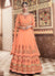 Orange Bliss Multi Embroidered Flared Anarkali Suit