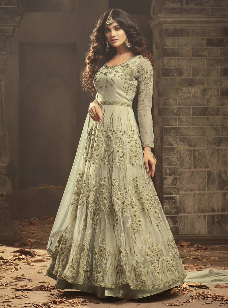 New Bollywood Designer Anarkali Suit Pakistani Indian Wedding Reception  Wear Beautiful Heavy Embroidery Work Bridal Wear Sewn Gown Type Suit - Etsy