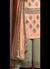 Pastel Orange And Green Embroidered Palazzo Suit