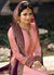 Pink And Purple Embroidered Lehenga Kurti Set