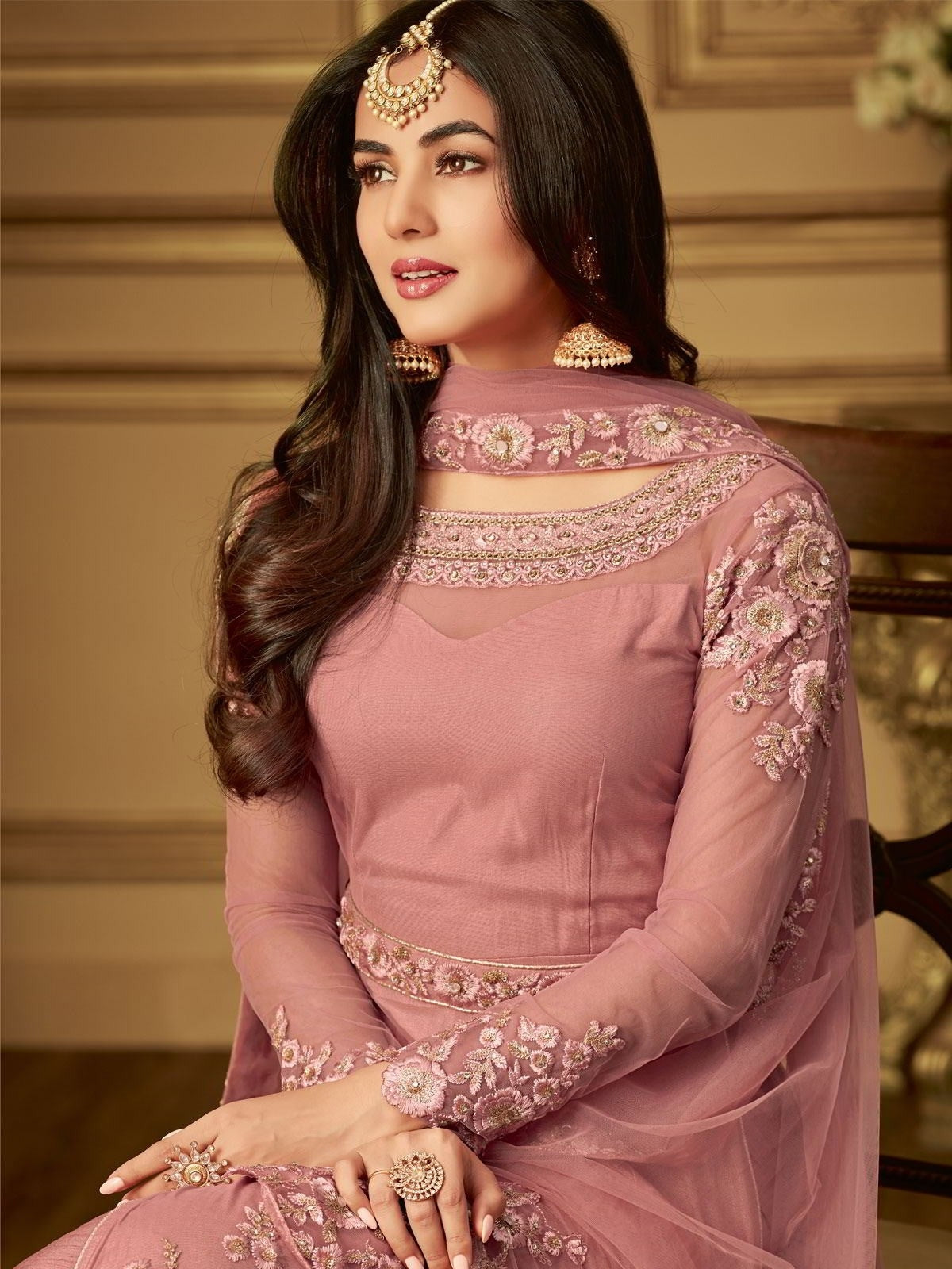 Straight cut anarkalis top