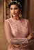 Pink Chikankari Embroidered Net Anarkali Suit