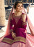 Pink Dual Tone Embroidered Lehenga Kurti Set