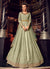 Pista Green With Golden Embroidered Lehenga/Pant Suit