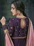 Purple Pink Ethnic Embroidered Anarkali Suit