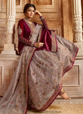 Red And Pink Dual Bottom Lehenga/Pant Kurti Set