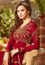 Red Golden Embroidered Georgette Anarkali Suit