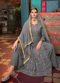 Indian Suits - Grey Palazzo Suit