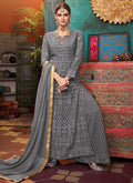 Grey Palazzo Suit