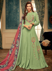 Green  Gown Suit
