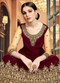 Velvet Anarkali Suit