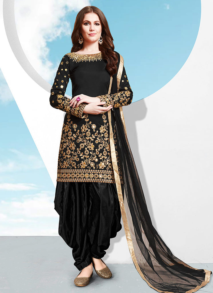 Embroidered Patiala Suit