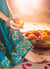 Blue Overall Embroidered Designer Silk Saree