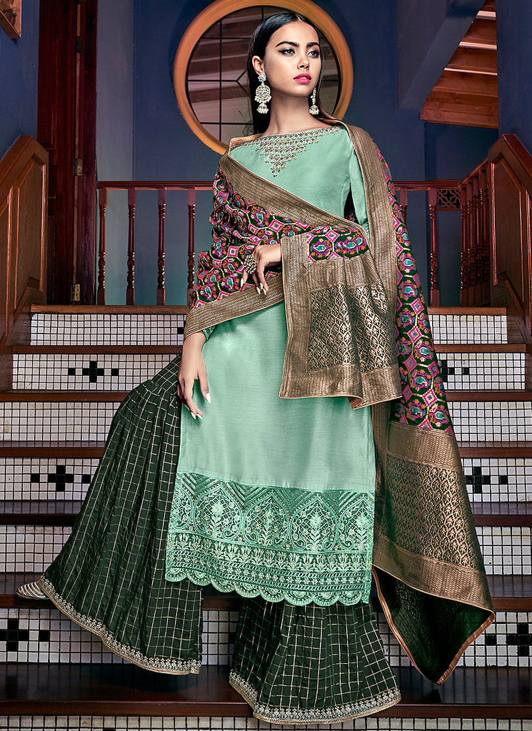 Silk Palazzo Pant Suit