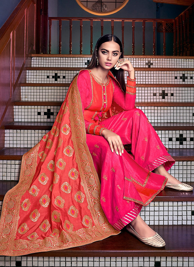 Silk Palazzo Pant Suit