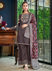 Silk Palazzos Pant Suit