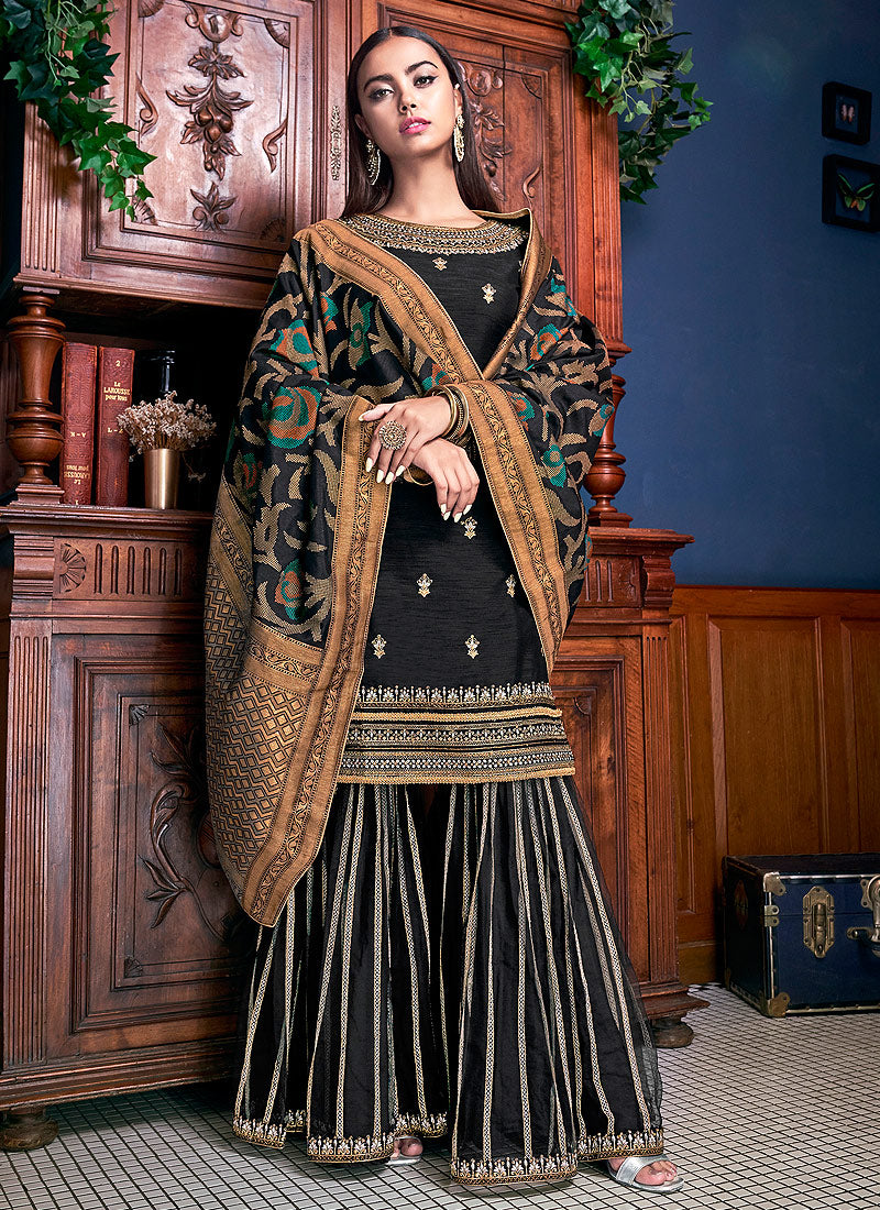 Silk Palazzo Pant Suit