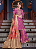 Silk Palazzos Pant Suit