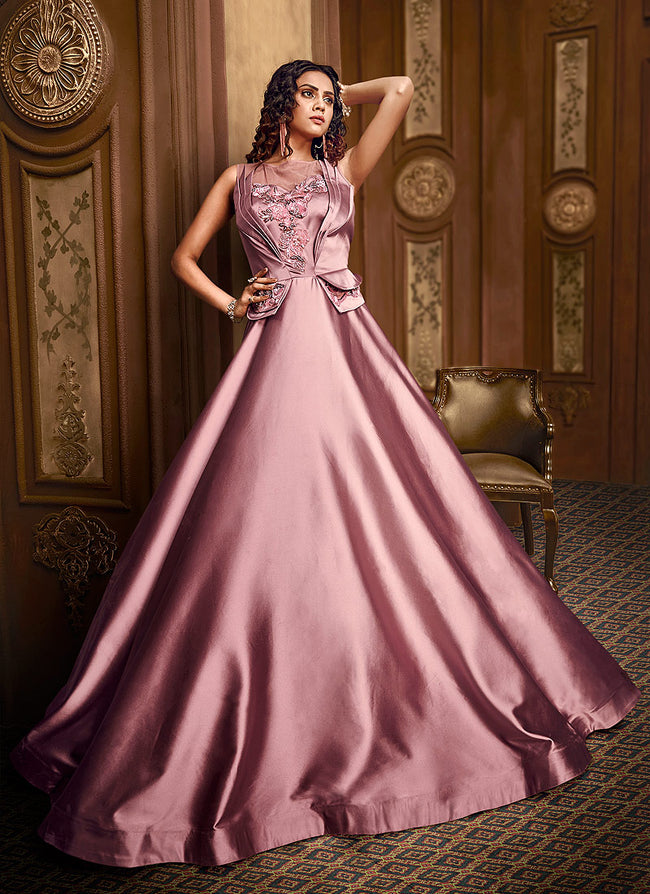 Hot Pink Long Bridal Indian Pakistani Anarkali Gown SFSR264132 – Siya  Fashions