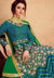 Turquoise Green Embroidered Silk Anarkali Suit