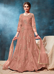 Embroidered Casual Anarkali Suit