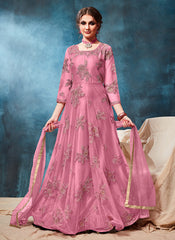 Embroidered Casual Anarkali Suit