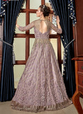 Blush Pink Embroidered Anarkali Lehenga Suit ,Salwar Kameez