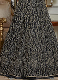  Black Zari Embroidered Anarkali Lehenga Suit , Salwar kameez